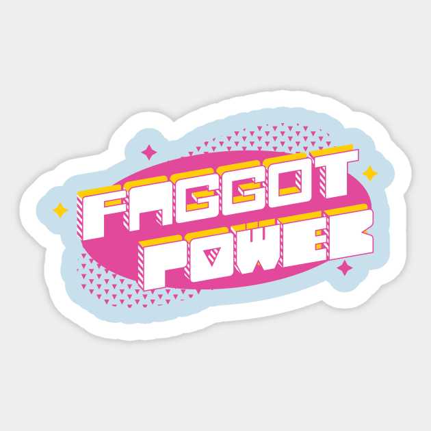 F Power Sticker by ryancano